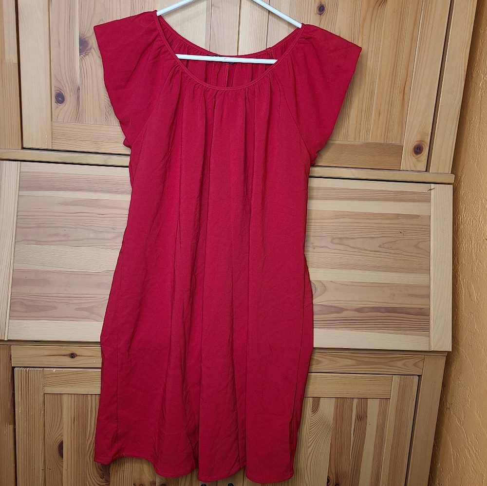 Cute & Casual Red Dress - XS